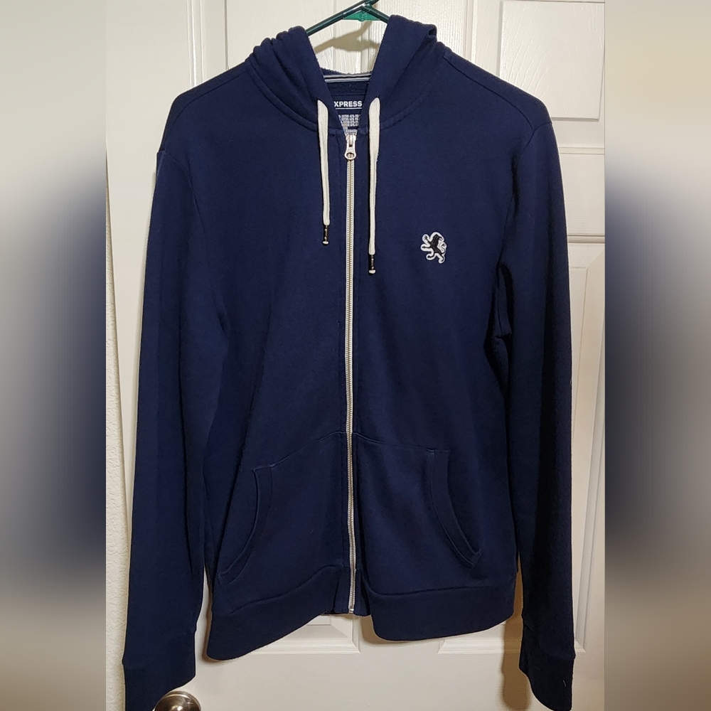 Navy Blue Express Full Zip Hoodie